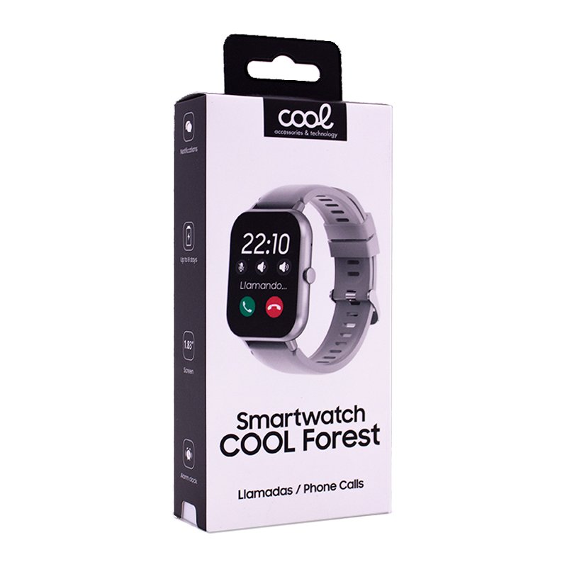 Montre connectée COOL Forest Silicone Gris (Appels, Santé, Sport)