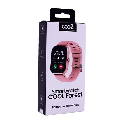 Montre connectée COOL Forest Silicone Rose (Appels, Santé, Sport)