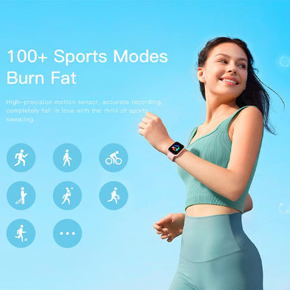 Montre connectée COOL en silicone vert forêt (appels, santé, sport)