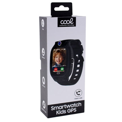 Smartwatch COOL Kids 4G GPS Silicona Negro (Localización, Videollamadas, SIM)