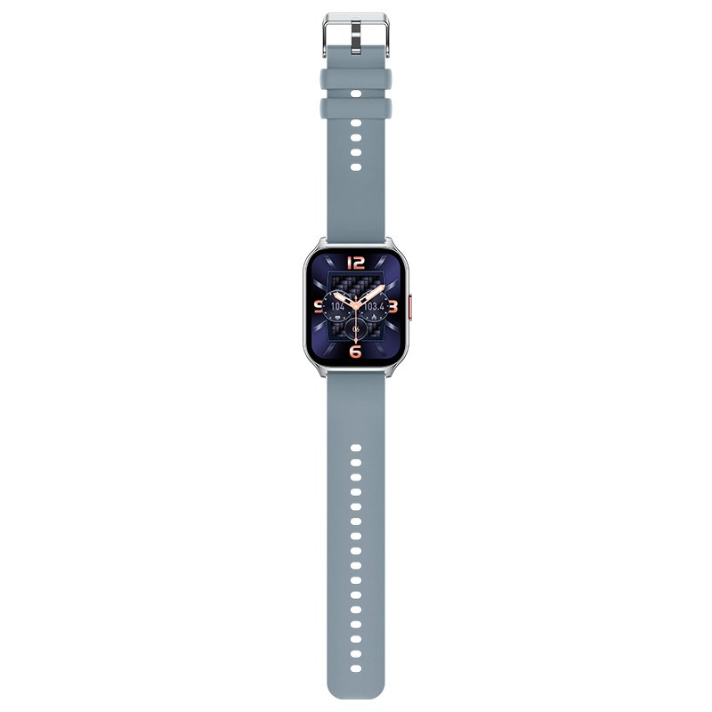 Montre connectée COOL Nova en silicone gris (appels, santé, sport)