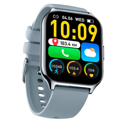 Montre connectée COOL Nova en silicone gris (appels, santé, sport)