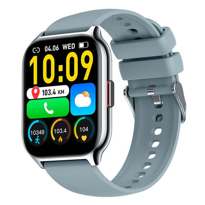 Montre connectée COOL Nova en silicone gris (appels, santé, sport)