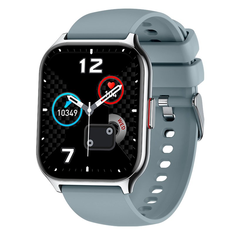 Montre connectée COOL Nova en silicone gris (appels, santé, sport)