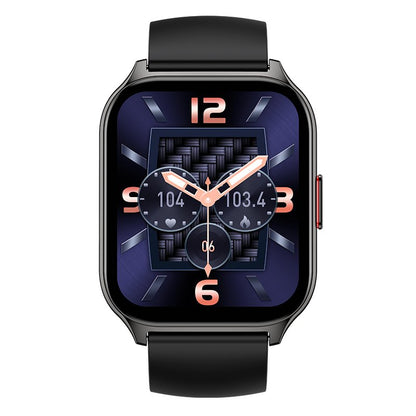 Montre connectée COOL Nova en silicone noir (appels, santé, sport)
