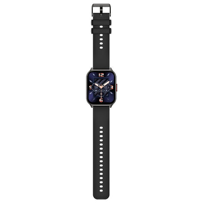 Montre connectée COOL Nova en silicone noir (appels, santé, sport)