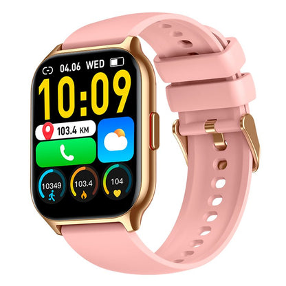 Montre connectée COOL Nova en silicone rose (appels, santé, sport)