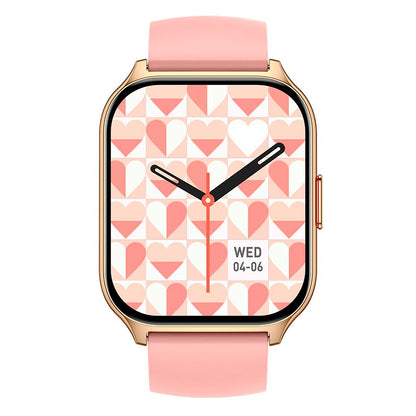 Montre connectée COOL Nova en silicone rose (appels, santé, sport)