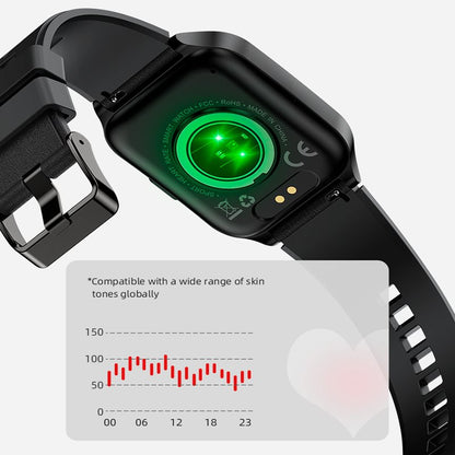 Montre connectée COOL avec écran Amoled incurvé en silicone rose (appels, santé, sport)