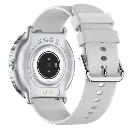 Montre connectée Cool AMOLED en silicone gris (appels, santé, sport)