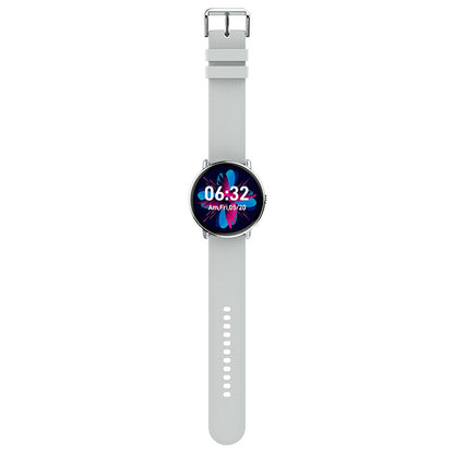 Montre connectée Cool AMOLED en silicone gris (appels, santé, sport)