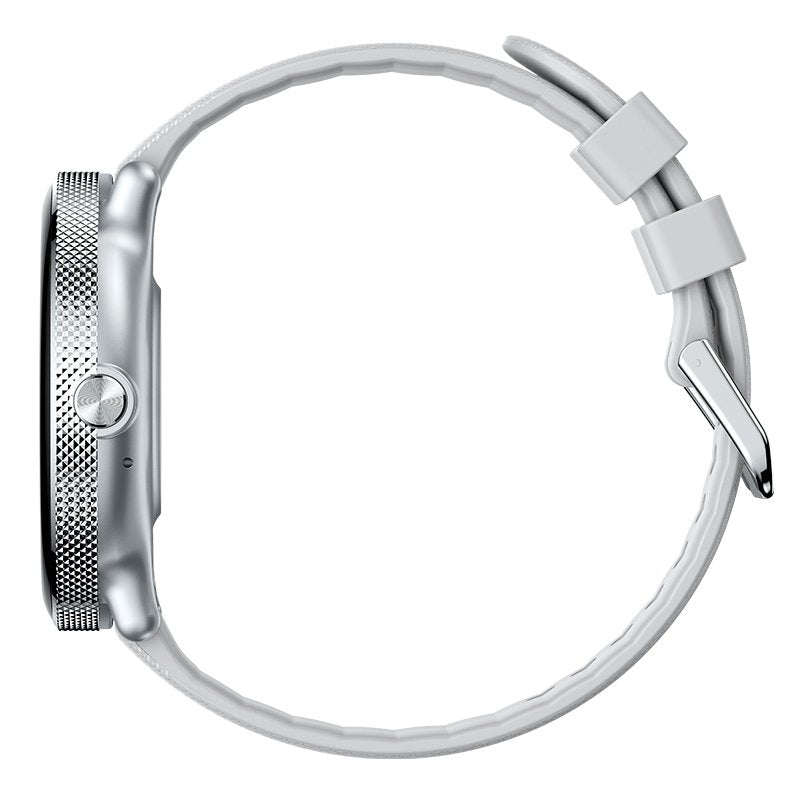 Montre connectée Cool AMOLED en silicone gris (appels, santé, sport)