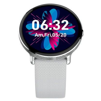 Montre connectée Cool AMOLED en silicone gris (appels, santé, sport)