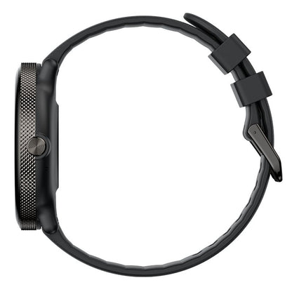 Montre connectée Cool AMOLED en silicone noir (appels, santé, sport)