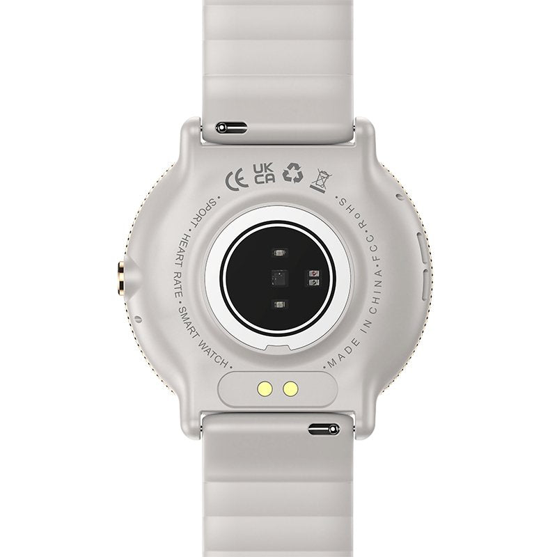 Montre connectée Cool AMOLED en silicone rose pour toujours (appels, santé, sport)