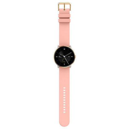 Montre connectée Cool AMOLED en silicone rose pour toujours (appels, santé, sport)