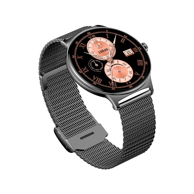 Smartwatch COOL Ultrathin + 2 Correas (Amoled, Llamadas, Ultrafino) Negro