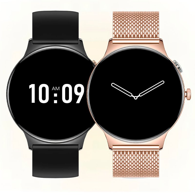 Smartwatch COOL Ultrathin + 2 Correas (Amoled, Llamadas, Ultrafino) Negro