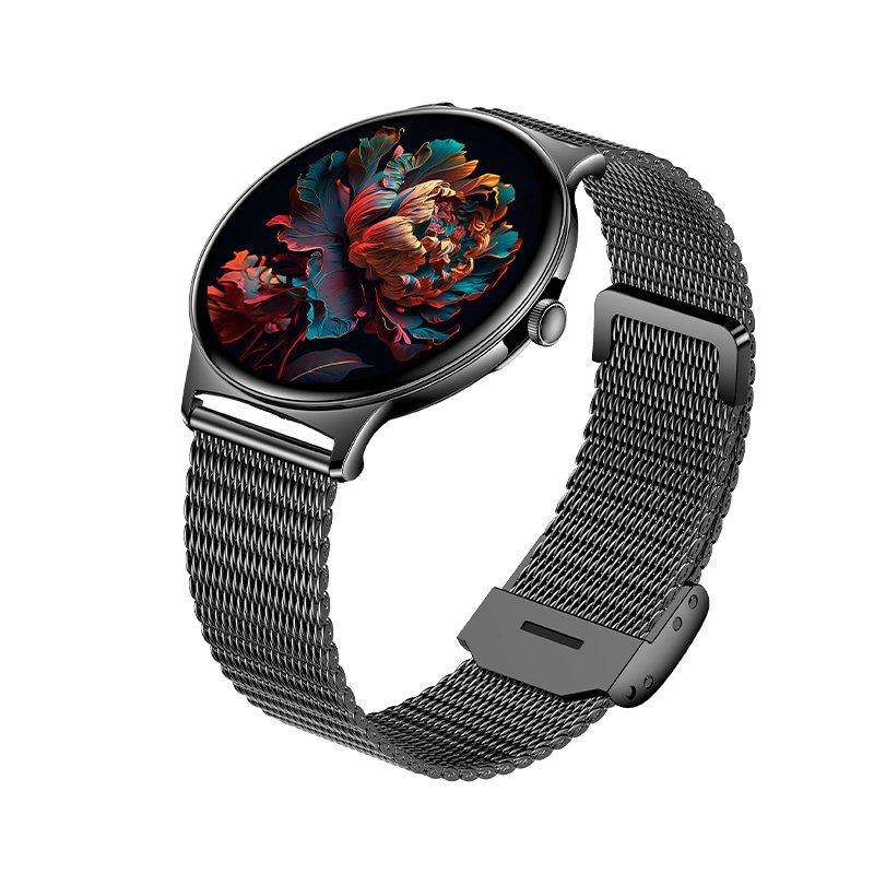 Montre connectée COOL Ultrafine + 2 bracelets (Amoled, Appels, Ultrafine) Noir