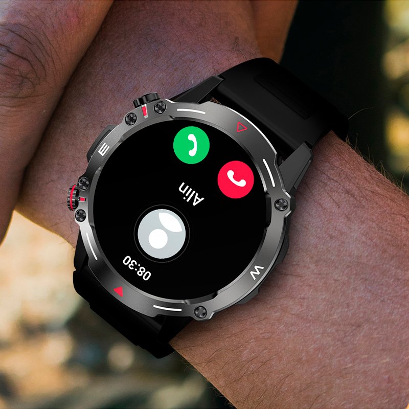 Montre connectée Écran Amoled COOL Adventure Silicone Gris (Appels, Santé...)