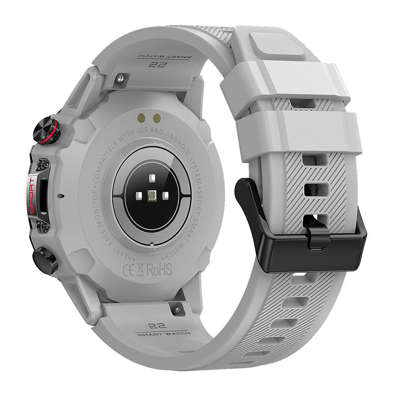 Montre connectée Écran Amoled COOL Adventure Silicone Gris (Appels, Santé...)