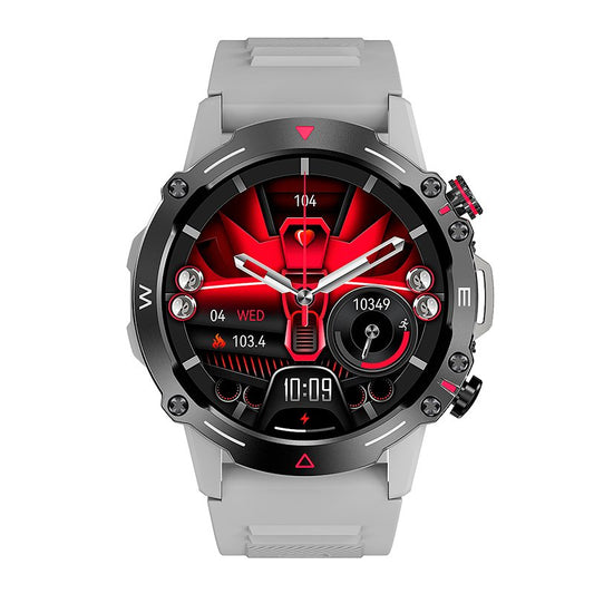 Montre connectée Écran Amoled COOL Adventure Silicone Gris (Appels, Santé...)