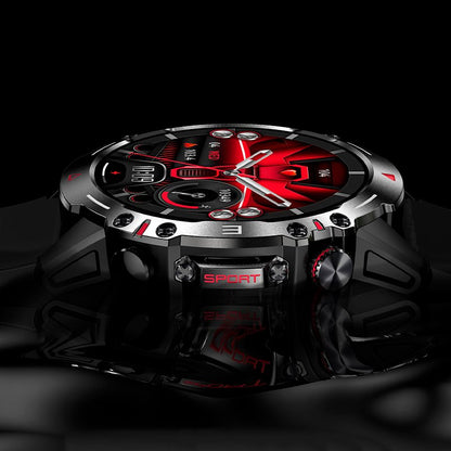 Montre connectée Écran Amoled COOL Adventure Silicone Gris (Appels, Santé...)