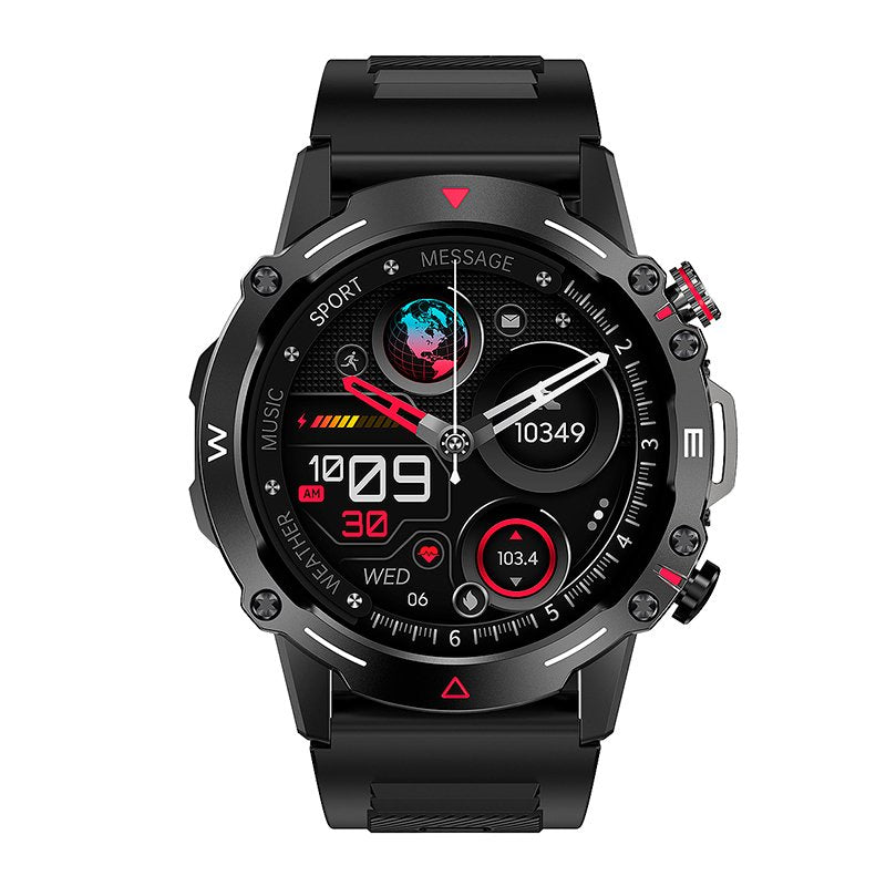 Montre connectée Écran Amoled COOL Adventure Silicone Noir (Appels, Santé...)