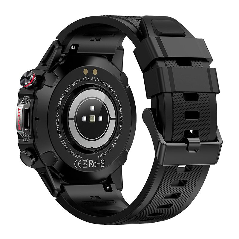 Montre connectée Écran Amoled COOL Adventure Silicone Noir (Appels, Santé...)