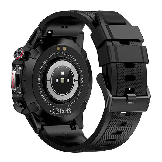 Montre connectée Écran Amoled COOL Adventure Silicone Noir (Appels, Santé...)