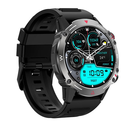 Montre connectée Écran Amoled COOL Adventure Silicone Noir (Appels, Santé...)