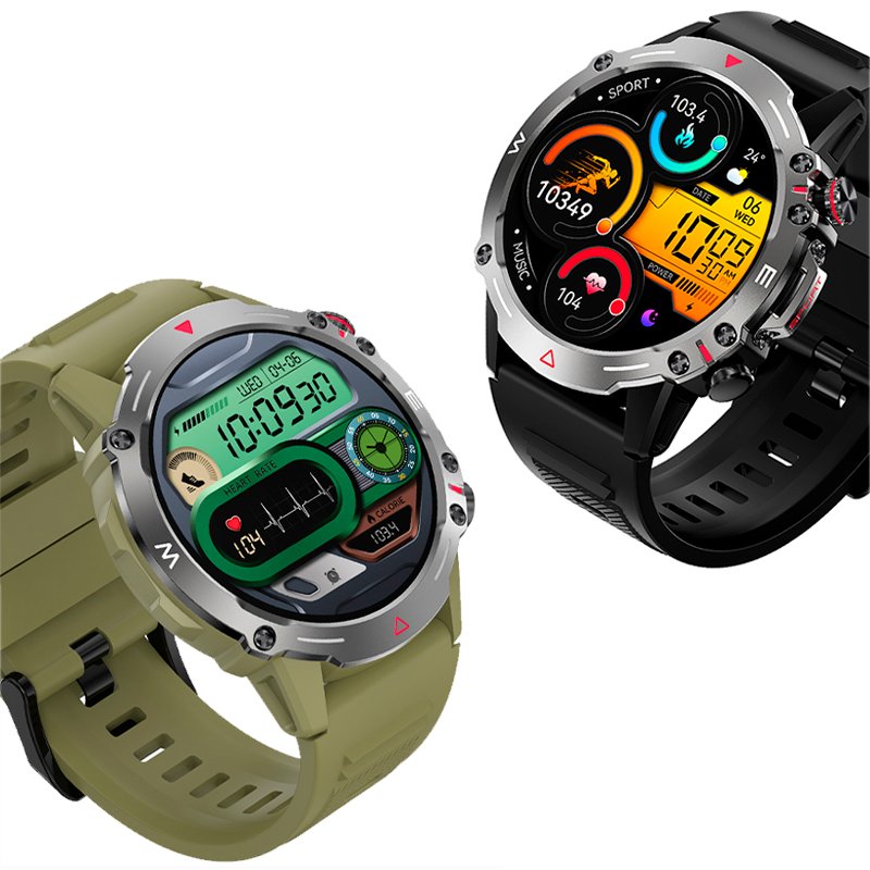 Smartwatch Pantalla Amoled COOL Adventure Silicona Negro (Llamadas, Salud...)