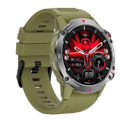 Montre connectée Écran Amoled COOL Adventure Vert Silicone (Appels, Santé...)