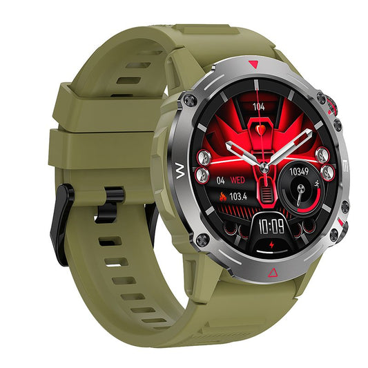 Montre connectée Écran Amoled COOL Adventure Vert Silicone (Appels, Santé...)