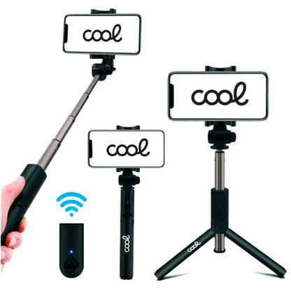 Trépied extensible universel COOL + télécommande selfie Bluetooth 