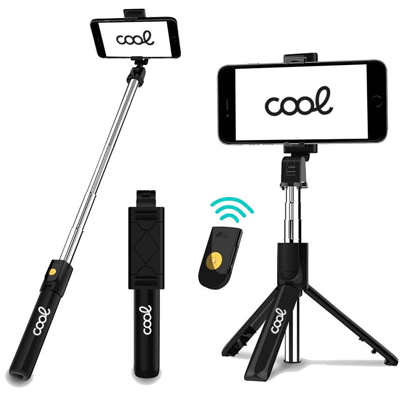 Trépied extensible universel COOL + télécommande selfie Bluetooth 