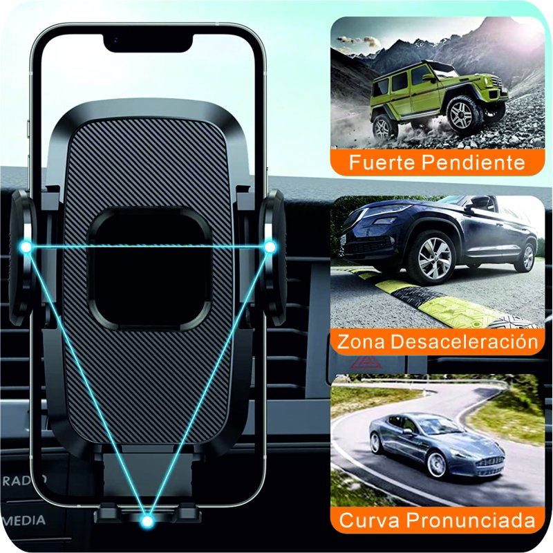 Support de voiture universel Carbon COOL Noir
