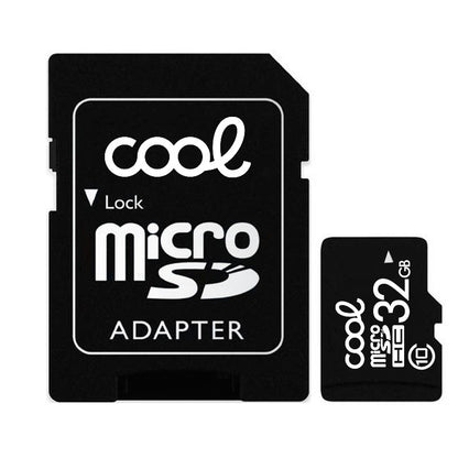 Carte mémoire Micro SD avec adaptateur x32 Go COOL (Classe 10)