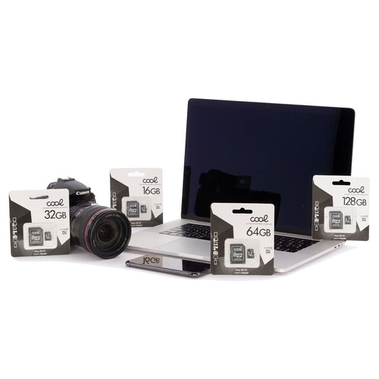 Carte mémoire Micro SD avec adaptateur x64 Go COOL (Classe 10)