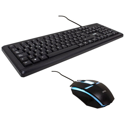 Clavier espagnol, câble USB, kit PC, clavier de jeu + souris (éclairage), COOL Florida