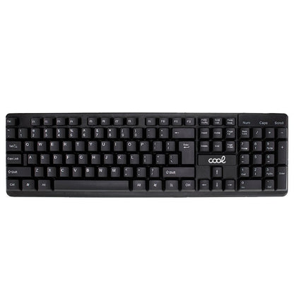Kit clavier USB sans fil espagnol pour PC + souris Cool California