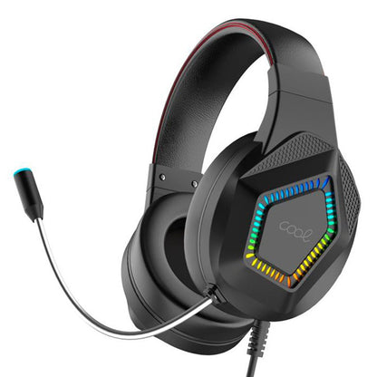 Pack clavier de jeu USB Cool Town en espagnol + casque + souris + tapis de souris